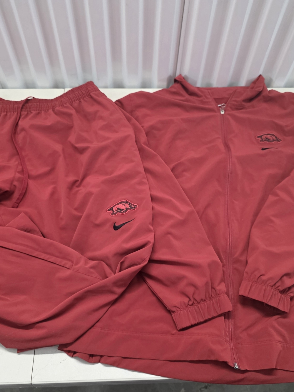 Nike Arkansas Track Suit Team Issue Coach Kelvin Green Top 4XL Bottom 3XL